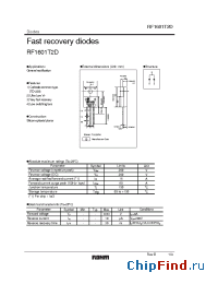 Datasheet RF1601T2D manufacturer Rohm